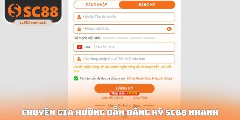 Đăng Ký SC88 - Cách Thức Ghi Danh Chi Tiết Và Đơn Giản