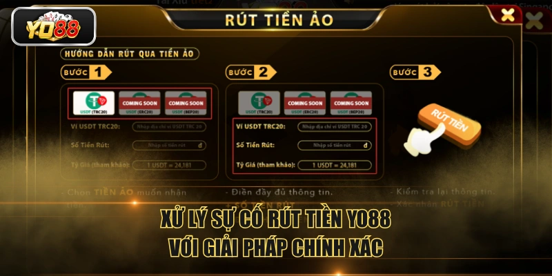Hướng Dẫn Rút Tiền YO88 Theo Quy Trình 4 Bước Chuẩn Xác