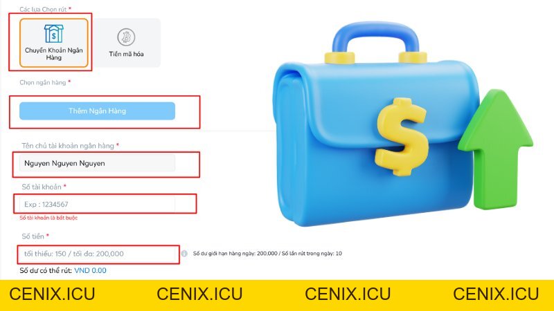 Cách rút tiền BK8 về tài khoản mới nhất năm 2026